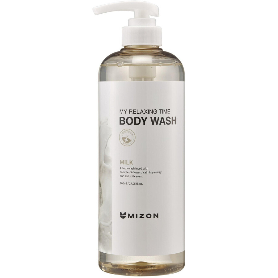 Mizon My Relaxing Time Gel Doccia con Proteine del Latte 800 ml