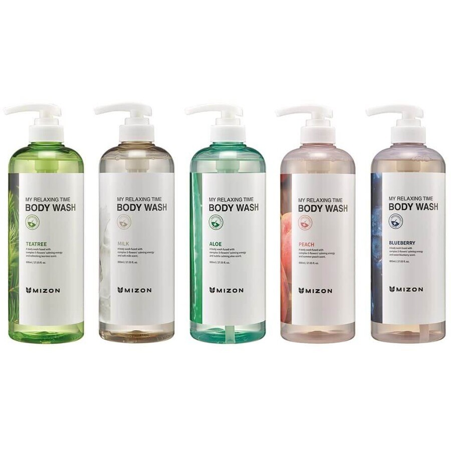 Mizon My Relaxing Time Gel Doccia con Proteine del Latte 800 ml