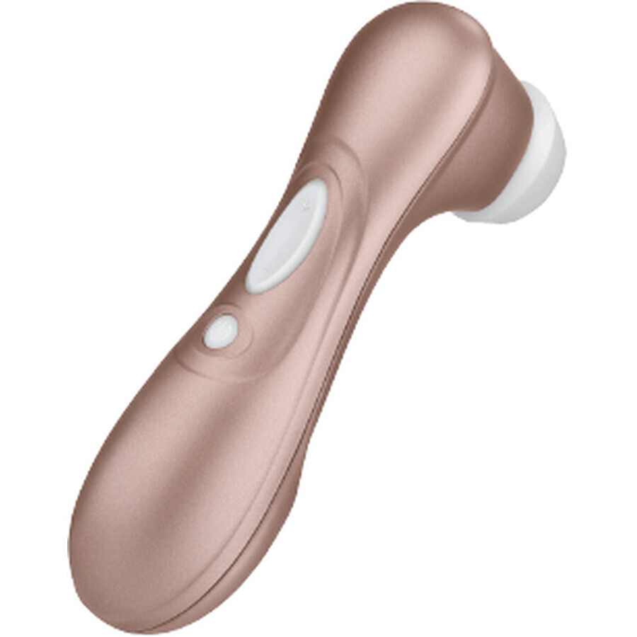 Vibrador Satisfyer dorado y rosa