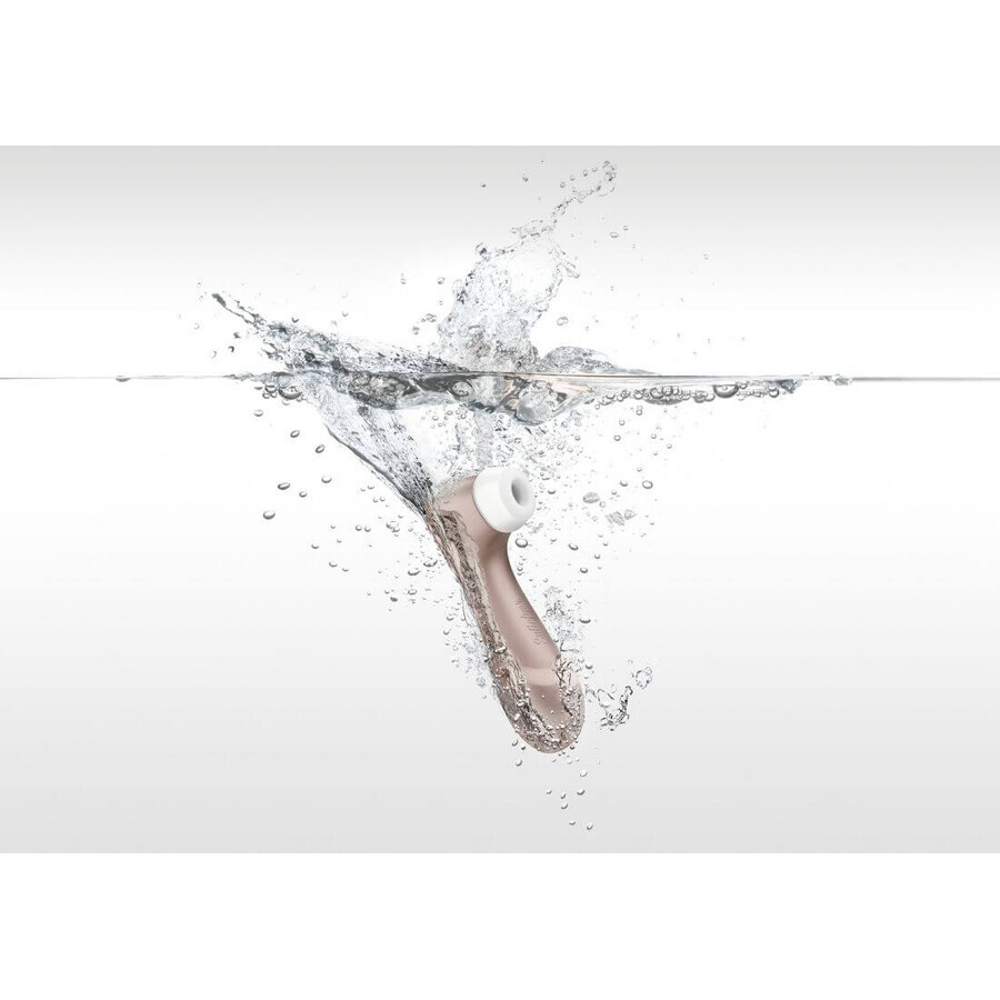Vibrador Satisfyer dorado y rosa