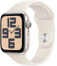 Apple Watch SE GPS 44mm Starlight Aluminum Case with Starlight Sport Bracelet - M/L