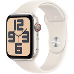 Apple Watch SE (2024) Cellular 40mm, aluminium Sterwit met Sterwit Sportbandje M/L Apple Watch SE (2024) Cellular 40mm, aluminium Sterwit met Sterwit Sportbandje M/L