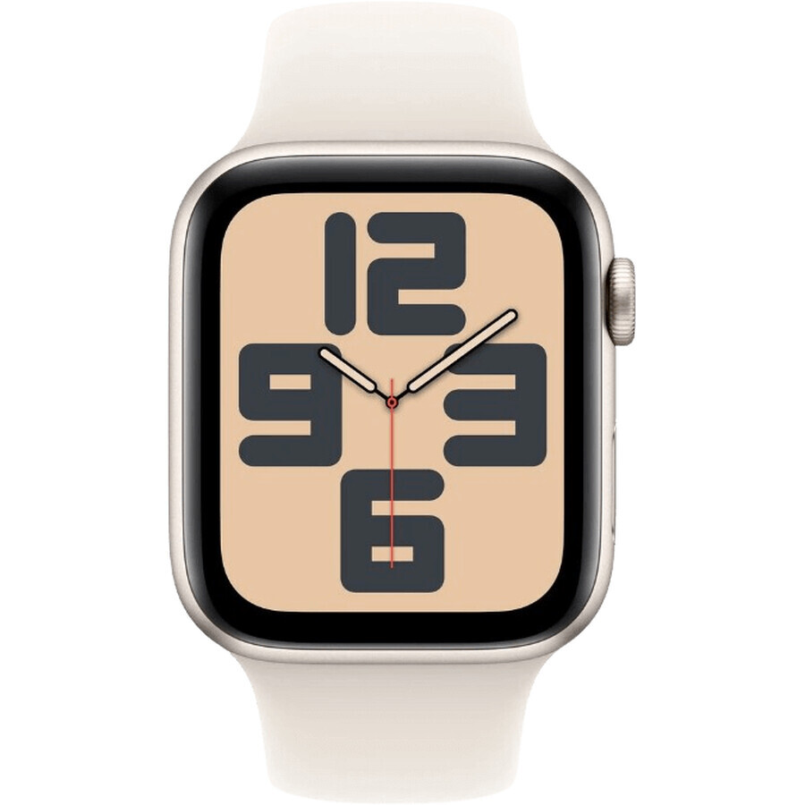 Apple Watch SE (2024) Cellular 40mm, aluminum Star White with Star White Sport Strap M/L
