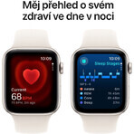 Apple Watch SE (2024) Cellular 40mm, aluminum Star White with Star White Sport Strap M/L
