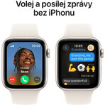 Apple Watch SE (2024) Cellular 40mm, aluminum Star White with Star White Sport Strap M/L