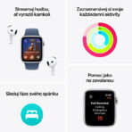 Apple Watch SE (2024) Cellular 40mm, aluminium Sterwit met Sterwit Sportbandje M/L Apple Watch SE (2024) Cellular 40mm, aluminium Sterwit met Sterwit Sportbandje M/L