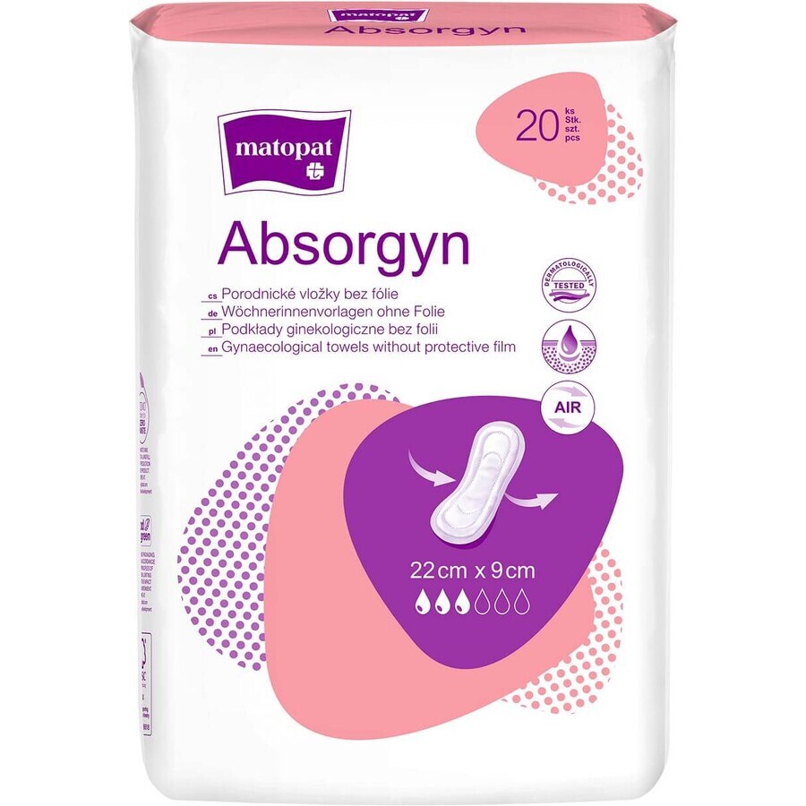 Shop Matopat Absorgyn Postpartale gynäkologische Binden ohne Folie 22 cm x 9 cm, 20 Stück Matopat Absorgyn Postpartale gynäkologische Binden ohne Folie 22 cm x 9 cm, 20 Stück