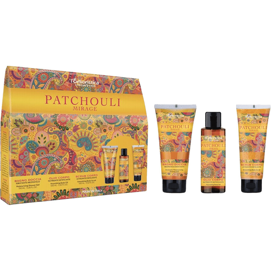 Erboristica Patchouli Mirage body cosmetic set 3 pieces
