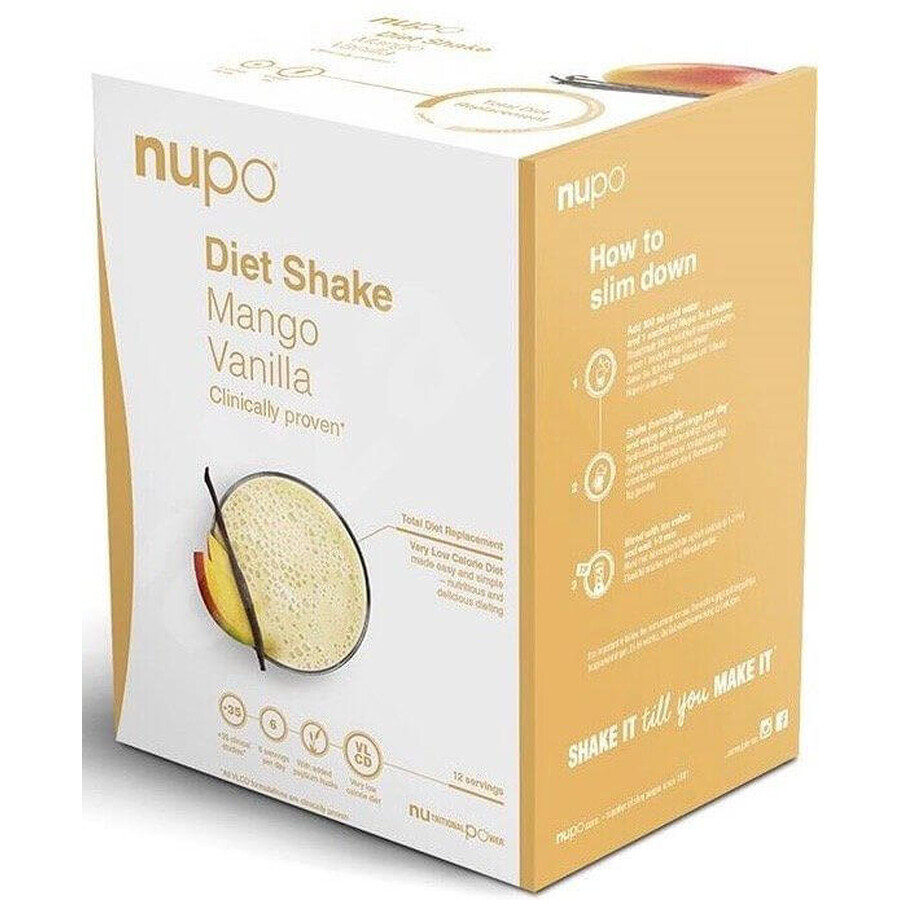 Nupopo Diet drink powder - mangue et vanille 384 g 12 pcs