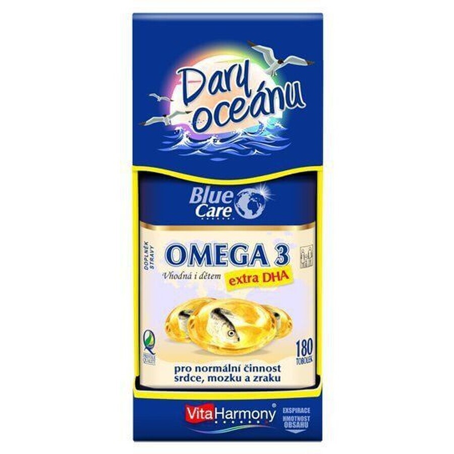 VitaHarmony Omega 3 extra DHA 180 cápsulas duras 180 cápsulas