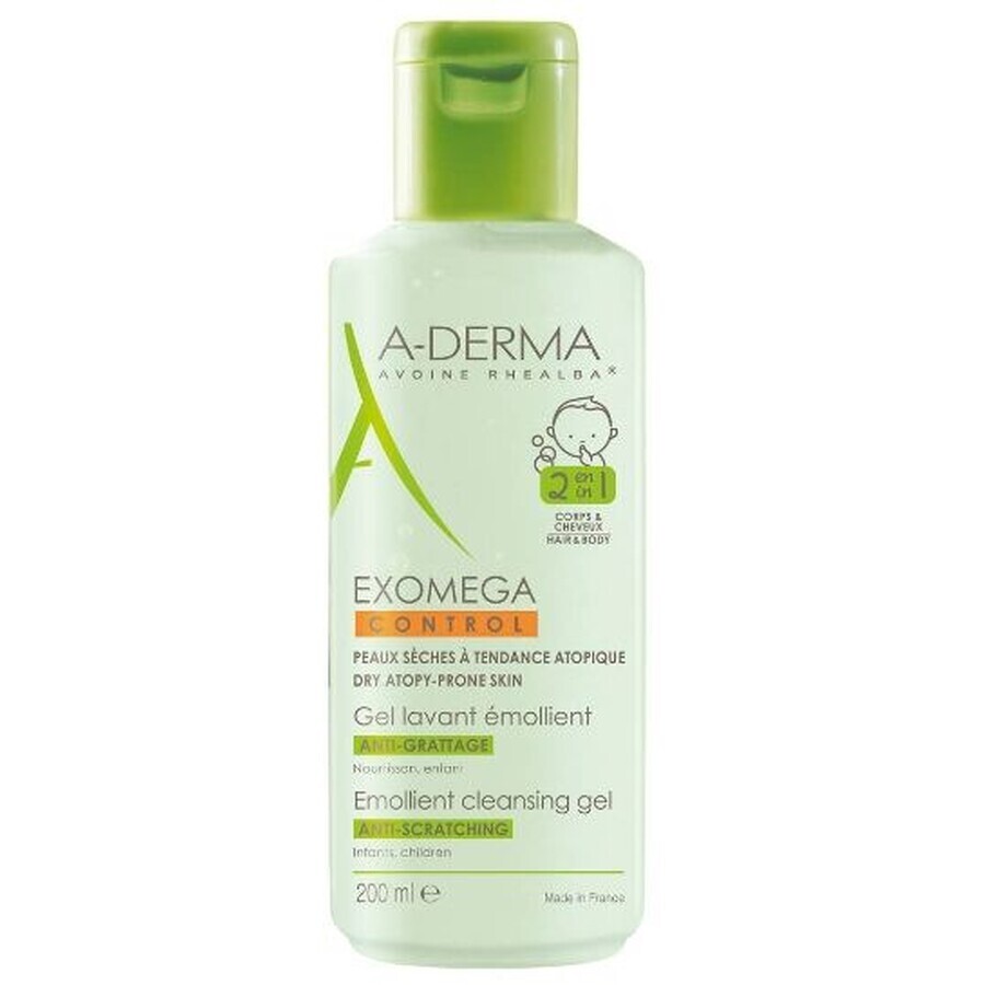 Comprar A-Derma Exomega Exomega control emoliente 2en1 gel lavante emoliente, gel lavante emoliente, niños 200 ml A-Derma Exomega Exomega control emoliente 2en1 gel lavante emoliente, gel lavante emoliente, niños 200 ml
