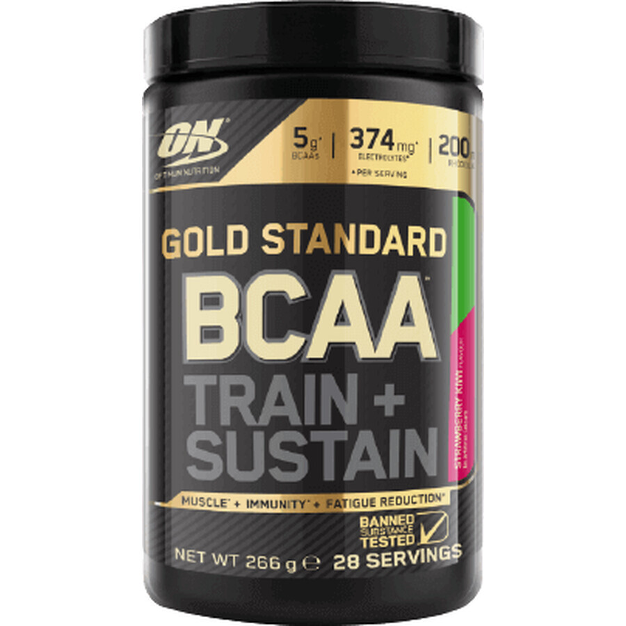 Optimum Nutrition Gold Standard BCAA Train Sustain Strawberry Kiwi 266 g