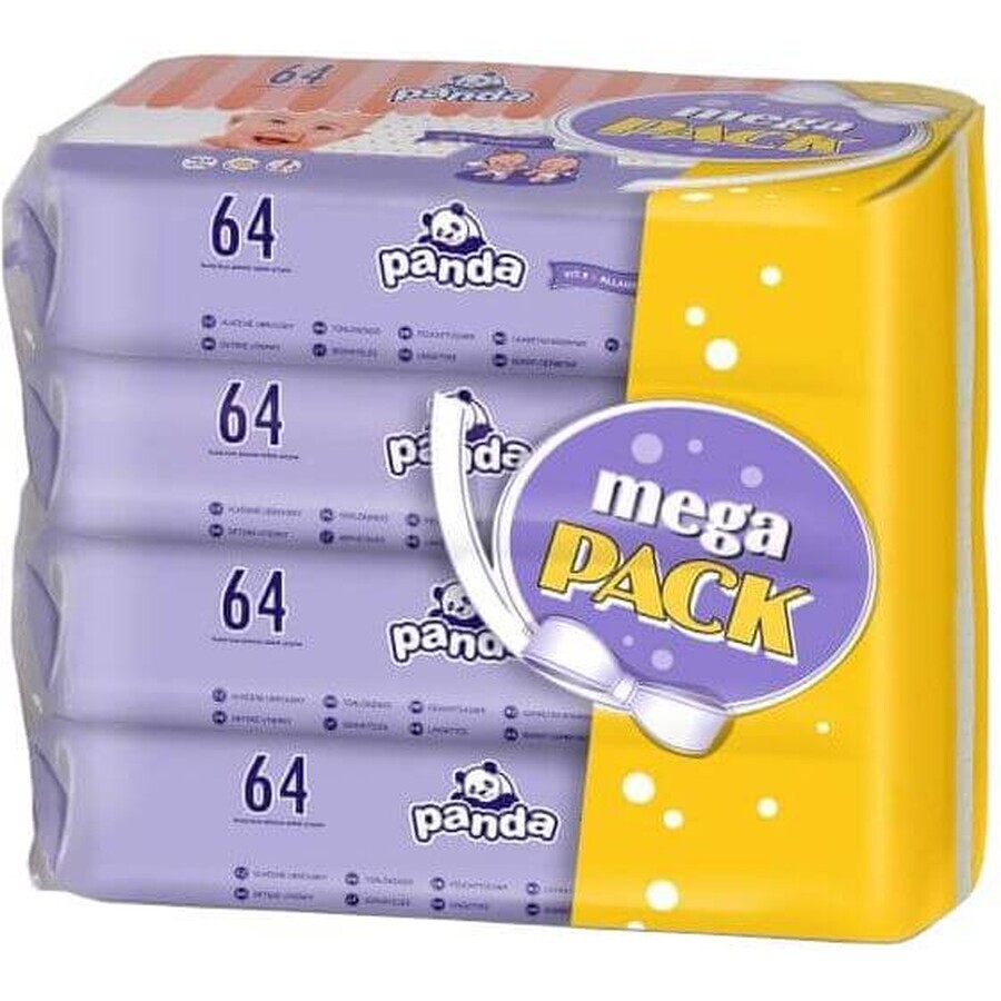 Buy Panda wet wipes 4 x 64 pcs Panda wet wipes 4 x 64 pcs