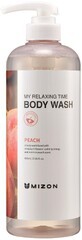 Mizon My Relaxing Time Body Wash Shower Gel Amazing Peach 800 ml