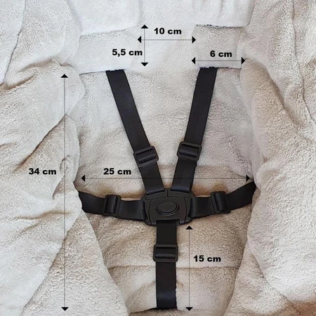 Babero ajustable Petite&Mars 3en1 en rosa empolvado