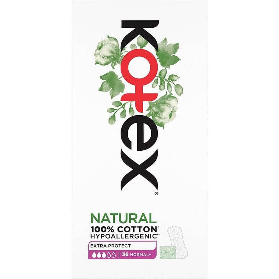 Buy Kotex® ® Liners Natural Normal+ 36 pcs Kotex® ® Liners Natural Normal+ 36 pcs
