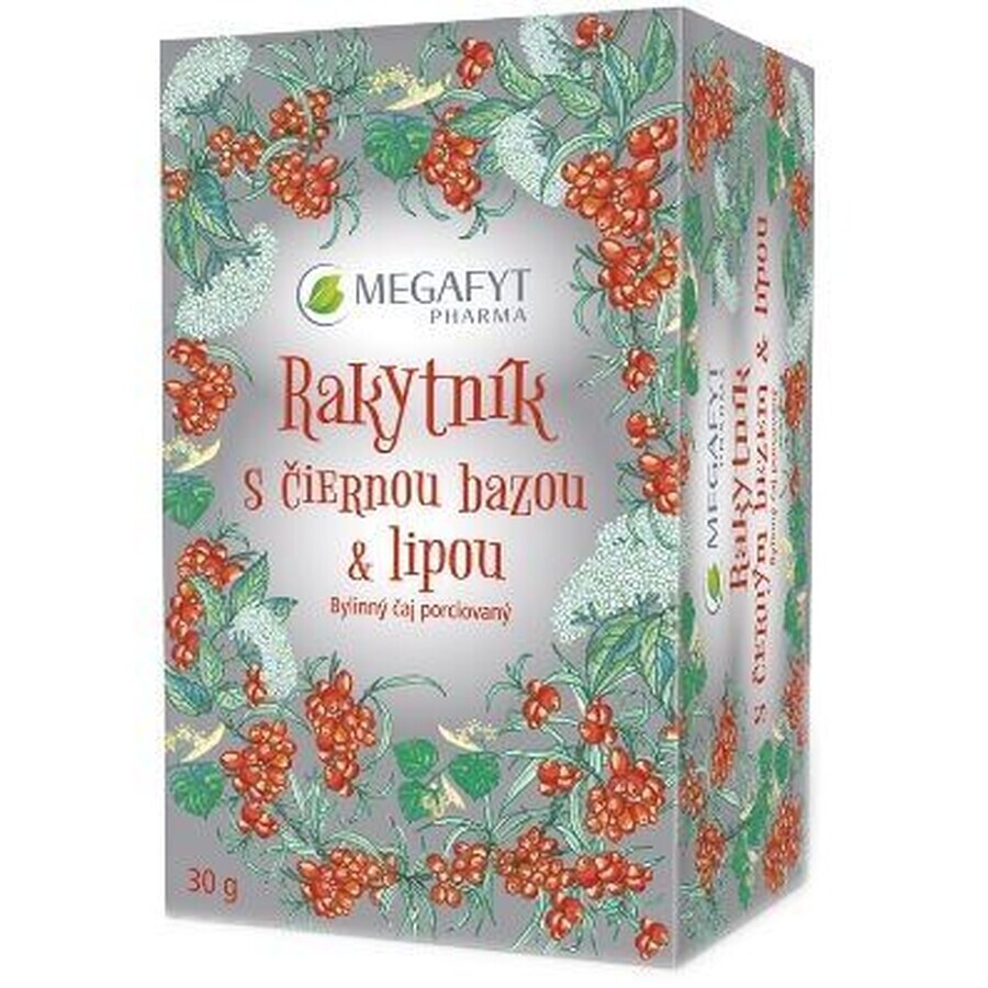 Megafyt Duindoorn met Zwarte vlierbloesem en limoen thee 20 x 1.5 g