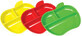 Munchkin Set of colorful divided apple-shaped plates 3 pcs