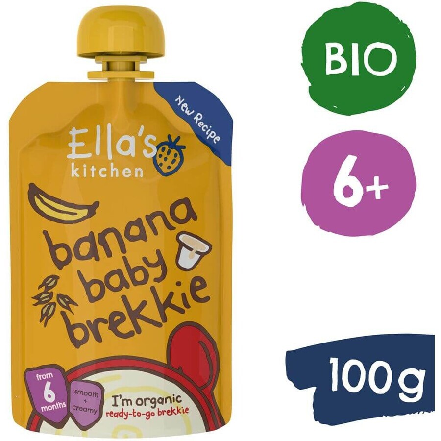 Ella's Kitchen Colazione biologica con banana e yogurt 100 g