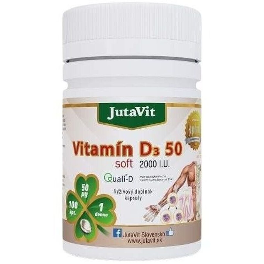 Jutavit Vitamine D3 50, 100 capsules