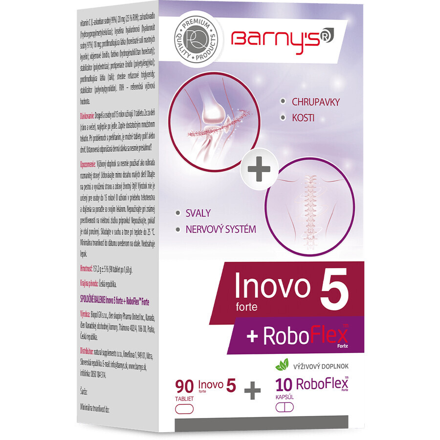 Barny's Inovo 5 forte 90tbl + RoboFlex forte 10cps 100 capsule