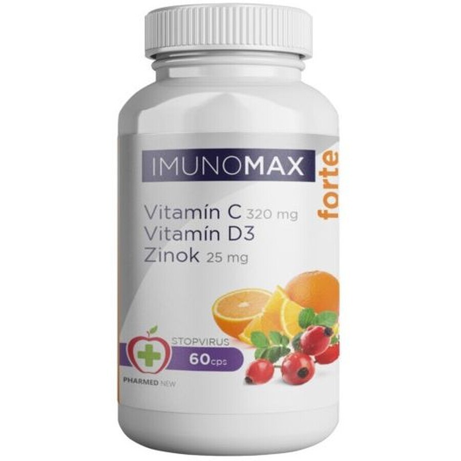 Imunomax Forte Vitamine C+D3+Zink 60 capsules