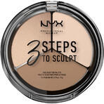 NYX Professional Makeup 3 Steps to Sculpt Contouring Palette tint Fair 5 g NYX Professional Makeup 3 Steps to Sculpt Contouring Palette tint Fair 5 g