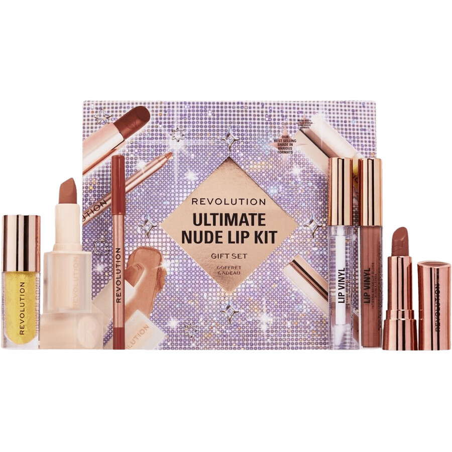 Revolution Ultimate Nude Lip Kit Geschenkset 6 stuks
