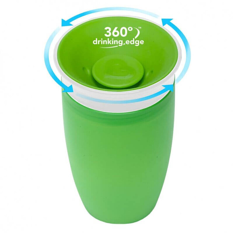 Tazza Munchkin Junior 360° senza flusso verde 296 ml Tazza Munchkin Junior 360° senza flusso verde 296 ml