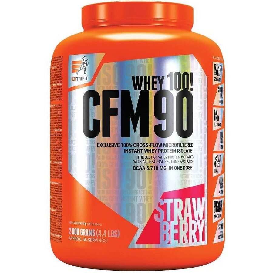 Extrifit CFM CFM Instant Whey Isolate 90 Strawberry 2 kg
