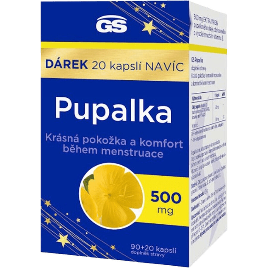 GS Pupalka 500 mg, 90 + 20 capsule