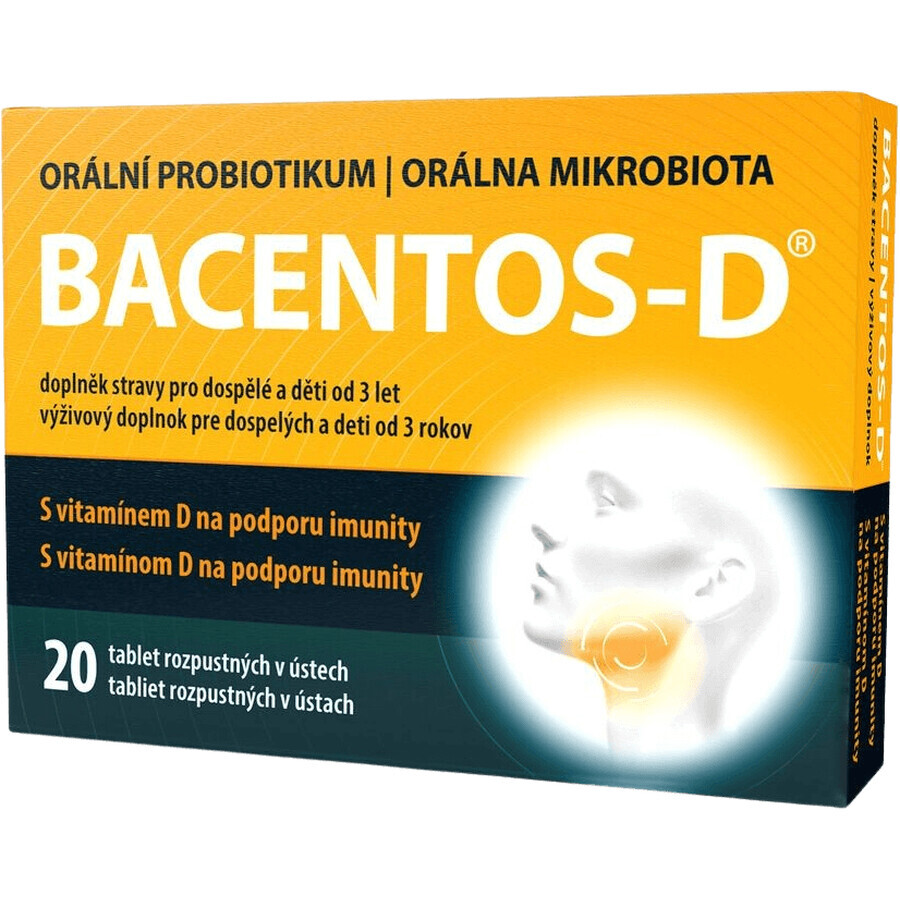 BACENTOS-D Probiotikum zum Einnehmen 20 Tabletten