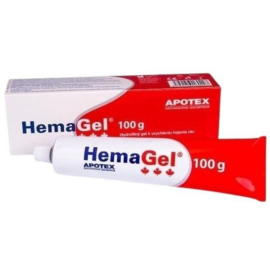HemaGel gel voor de behandeling van oppervlakkige wonden 100 g