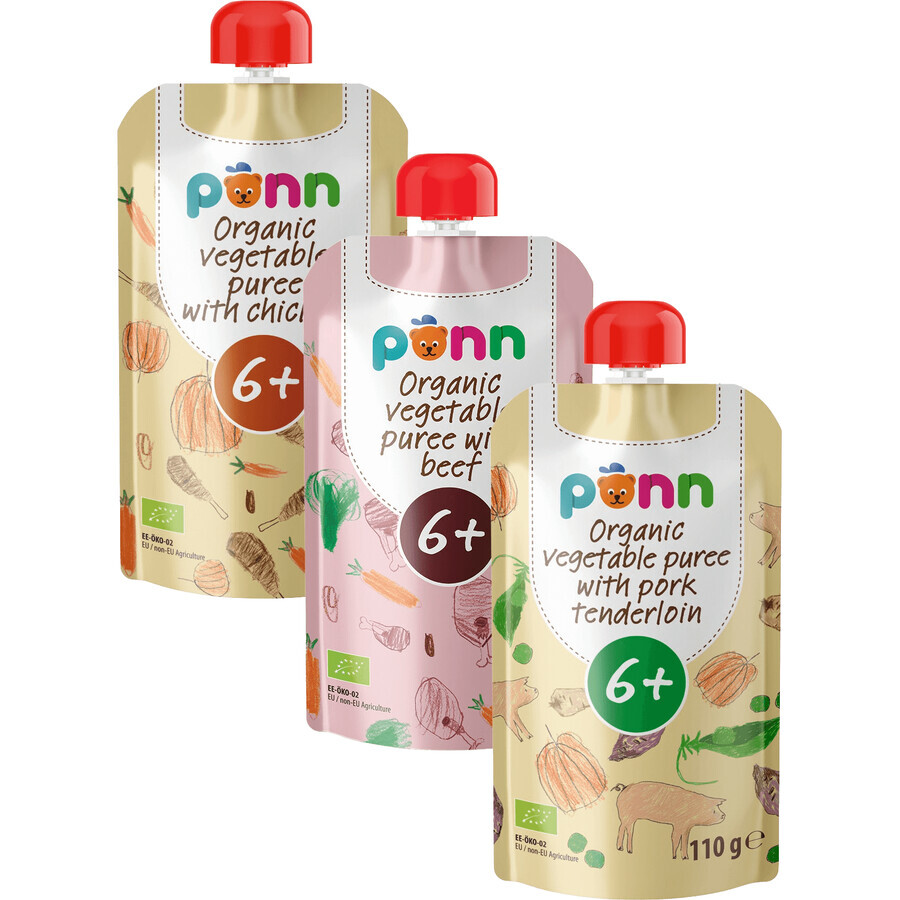 Salvest Põnn Organic lunch break 3 x 110 g