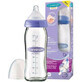 Bottle feeding bottle 240 ml with silicone teat, 0-12 months, Lansinoh Momma