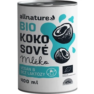 Lait de coco biologique Allnature 400 ml