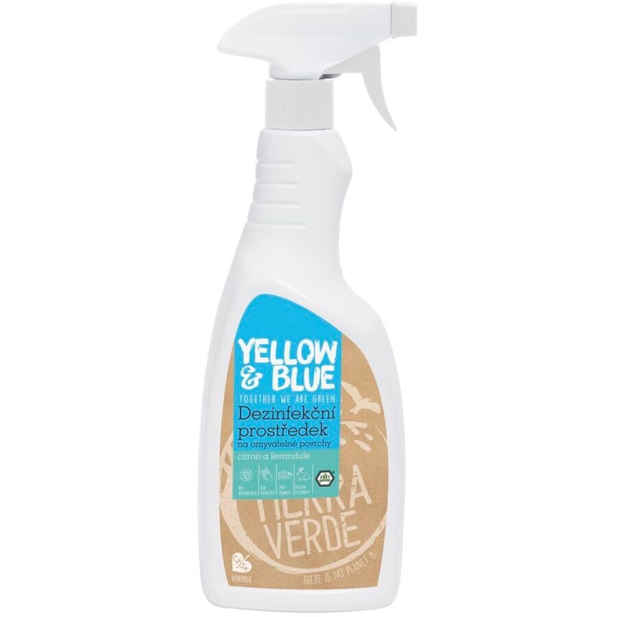 Tierra Verde Dezinfectant pentru suprafețe lavabile cu ulei esențial de lămâie și lavandă 750 ml