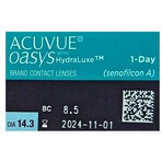 Acuvue Oasys 1-Day with HydraLuxe -7.50D 30 pcs