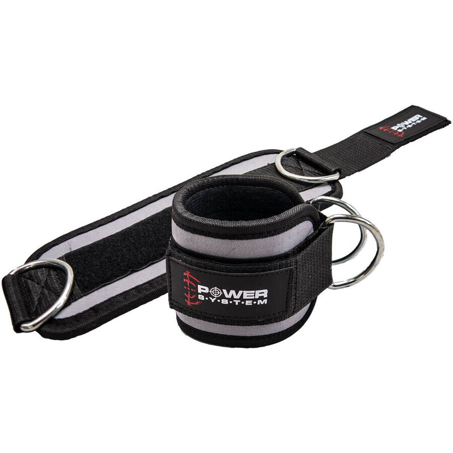 Power System Ankle Strap Gym Babe Ankle Strap, grau 2 Stück