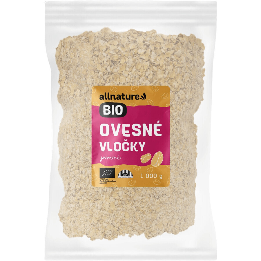 Allnature Fulgi de ovăz fin BIO 1000 g