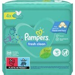Pampers Wipes Fresh clean Șervețele umede, 4 x 52 buc