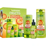 Garnier Fructics Vitamin & Strength pack regalo 3 piezas
