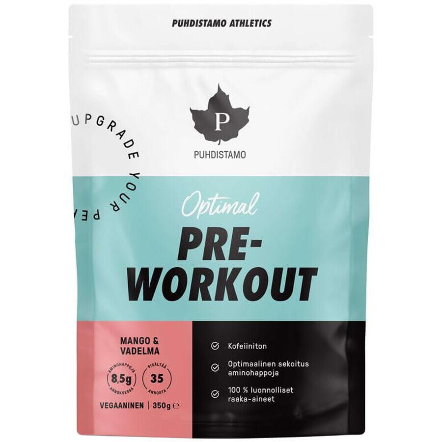Puhdistamo Pre-Entrenamiento sin cafeína mango-fresa 350 g