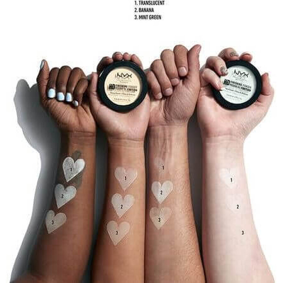 NYX Professional Makeup High Definition Finishing Powder Pudră compactă - translucidă 8 g