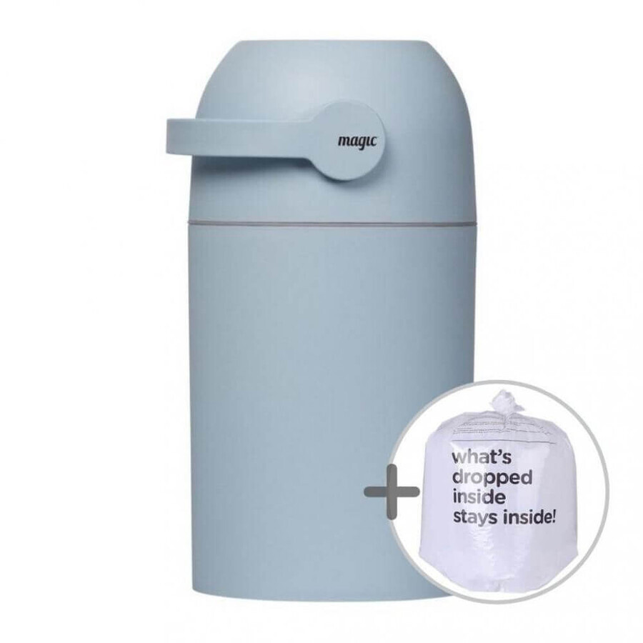 Magic Diaper System - capacité de 25 couches usagées, bleu