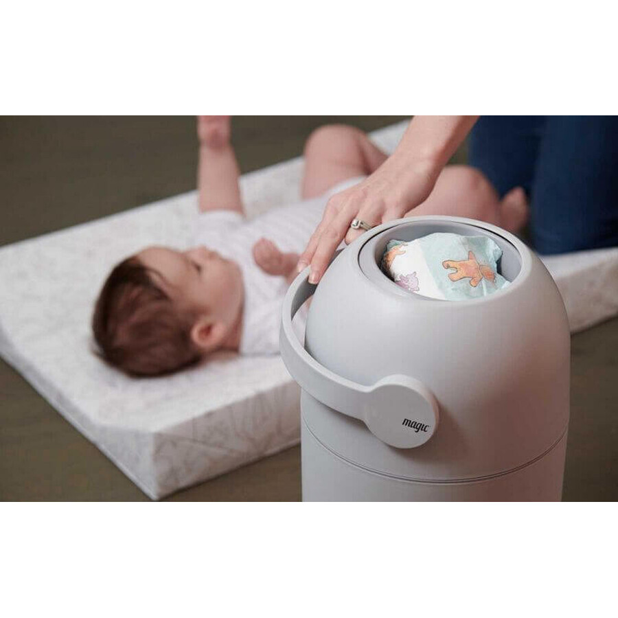 Magic Diaper System - capacité de 25 couches usagées, bleu