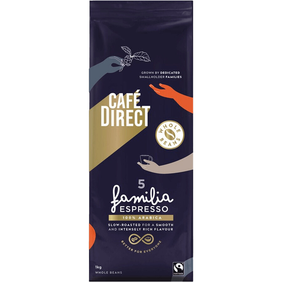 Cafedirect Arabica Espresso en grains 1 kg