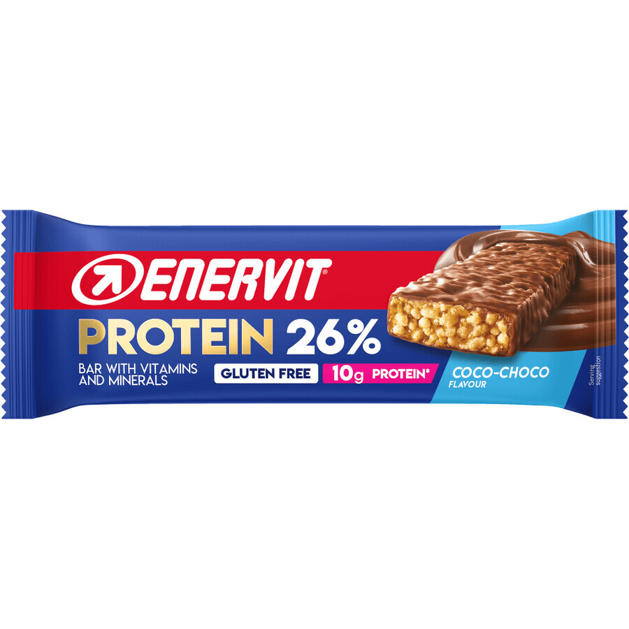 Enervit Barrita Proteica 26% coco + chocolate 40 g