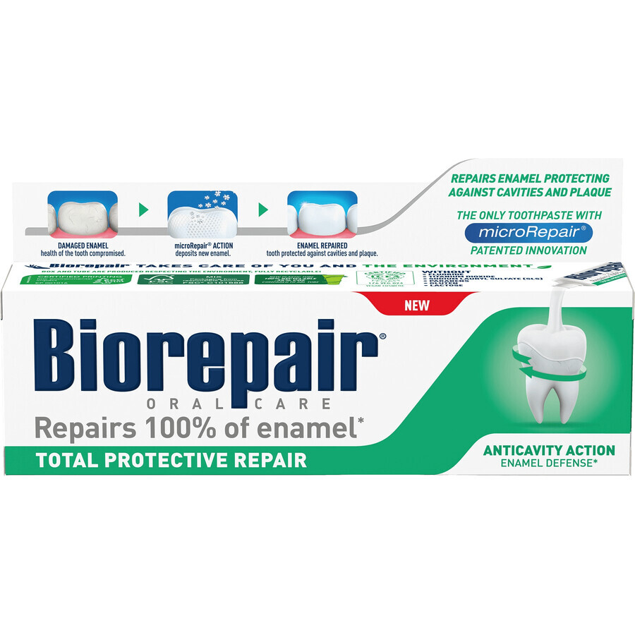 Biorepair Protezione Totale Total Protection Toothpaste 75 ml