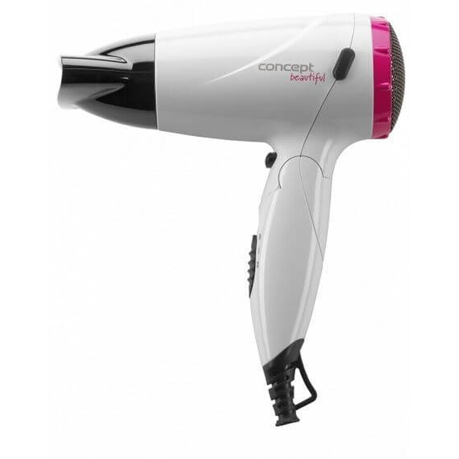 Concept Secador de pelo VV5740 Beautiful 1500W blanco + rosa